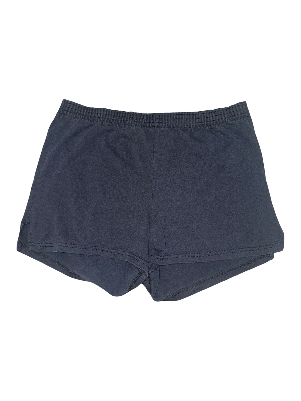M.J. Soffe Shorts Vintage Adult Large Navy Blue Made in USA Athletic Dolphin Gym